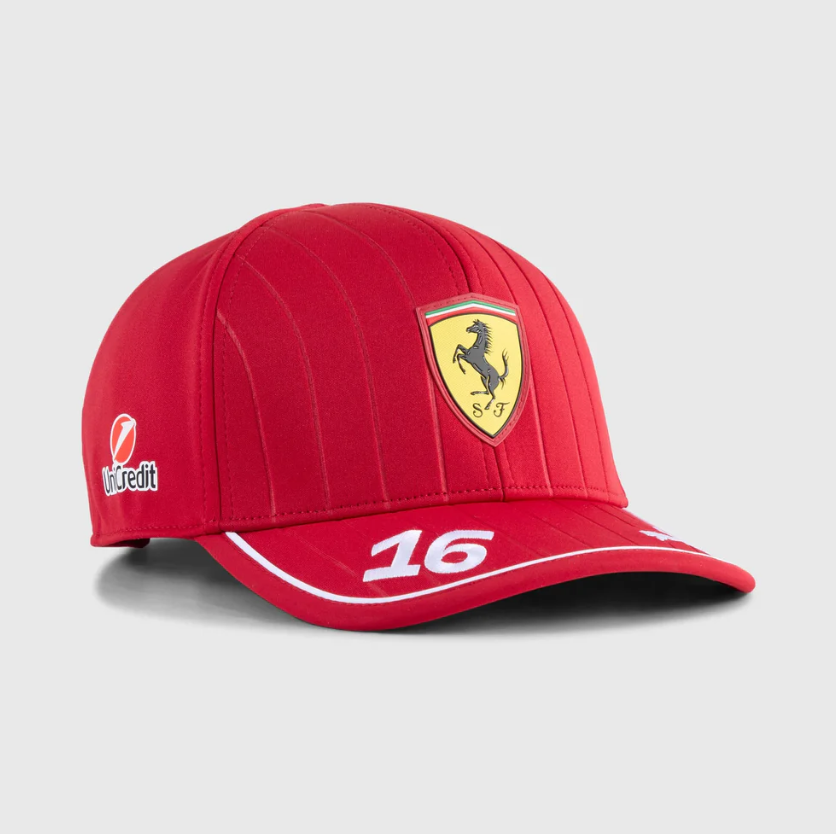 Gorra Charles Leclerc Ferrari F1™ 2025 PUMA Oficial Driver
