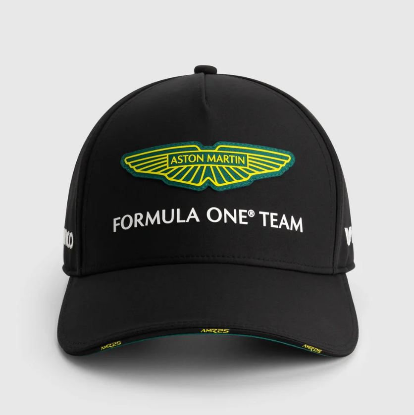Gorra Aston Martin F1™ 2025 Team Negra Oficial con Ajuste BOSS