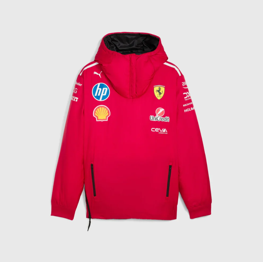 Chaqueta Reversible Ferrari F1™ 2025 Team Oficial PUMA Roja y Negra