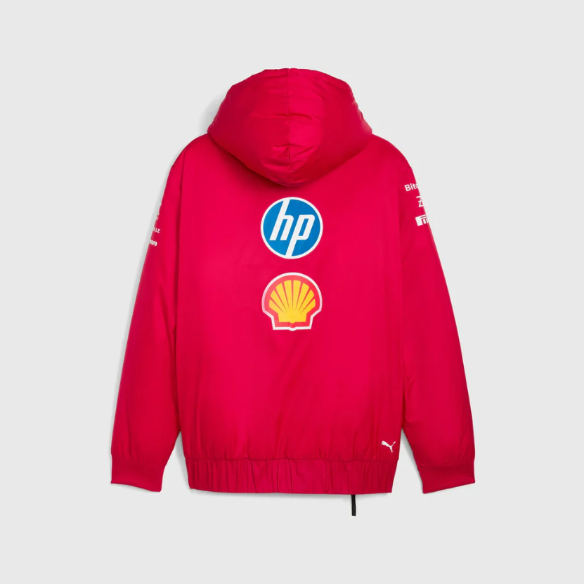 Chaqueta Reversible Ferrari F1™ 2025 Team Oficial PUMA Roja y Negra