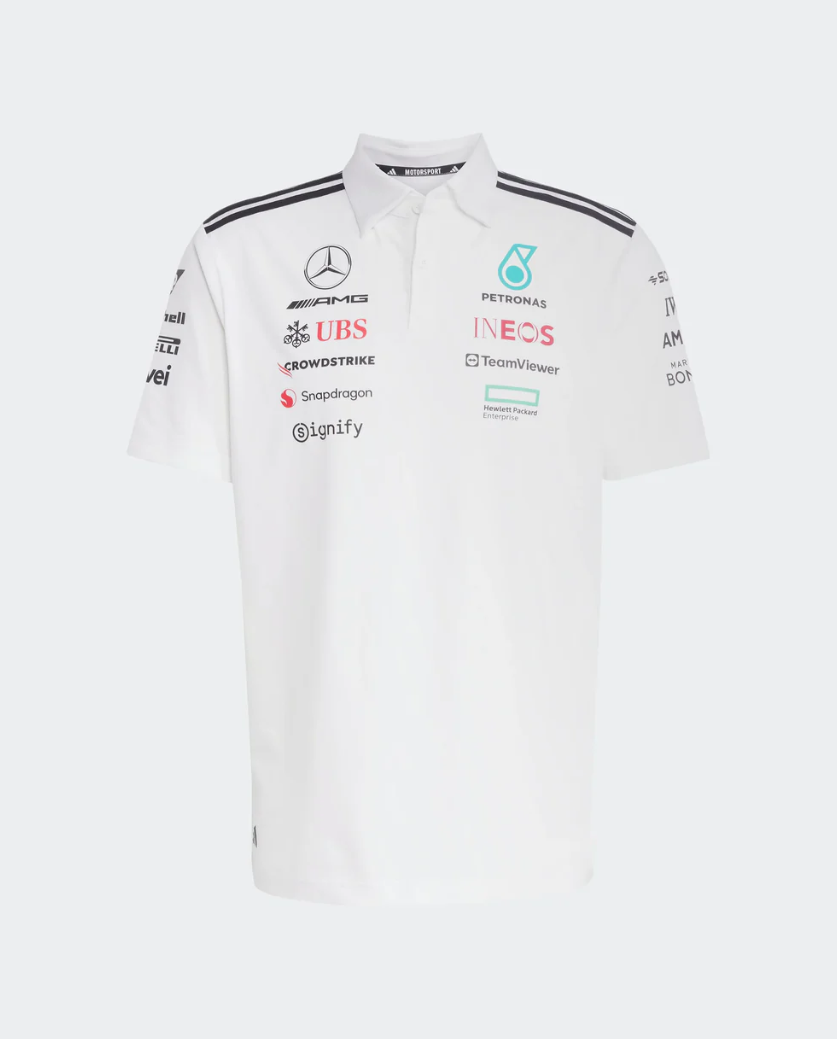 Mercedes AMG Polo Blanco Equipo 2025