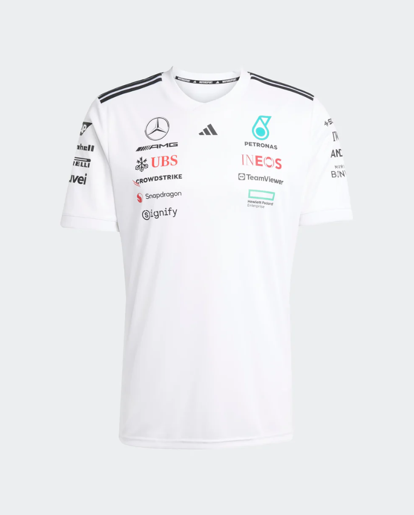Mercedes AMG Playera Blanca Equipo 2025