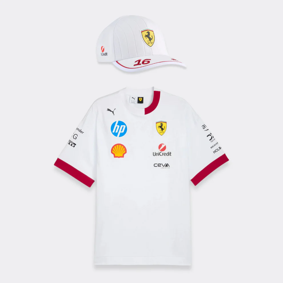 Playera Oversized + Gorra Charles Leclerc Ferrari F1™ Miami 2025 PUMA Oficial
